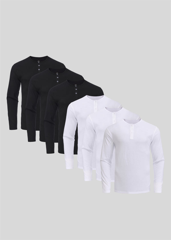 Yinyang Henley 6-pack